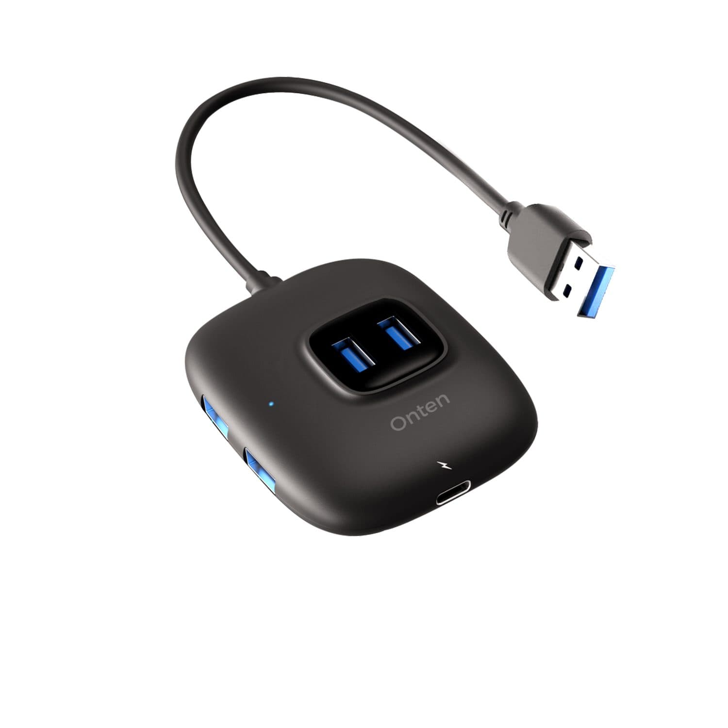 ONTEN OTN-US310 USB 3.0 To 4 Ports HUB – ABS Slim – Up to 5Gbps | Black