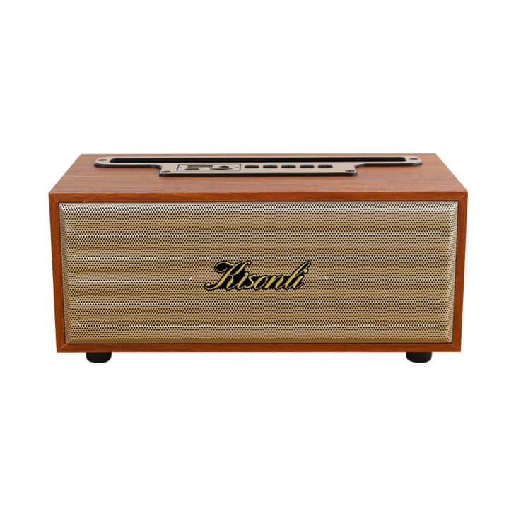 Kisonli G12A Bluetooth Speaker 8W – 1200mAh – FM /AUX / TF card / USB | Wood