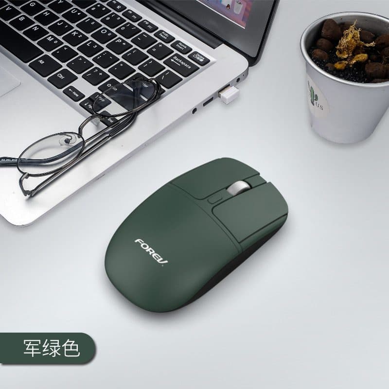ماوس بلوتوث لاسلكي صامت FOREV FV-386 – تردد 2.4Ghz نطاق 10 متر – 1600DPI | أخضر غامق
