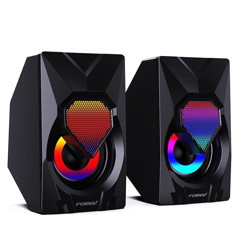 Forev FV-209 Wired RGB Multimedia Speaker – 3W / 2.0 Channel for PC and Laptop