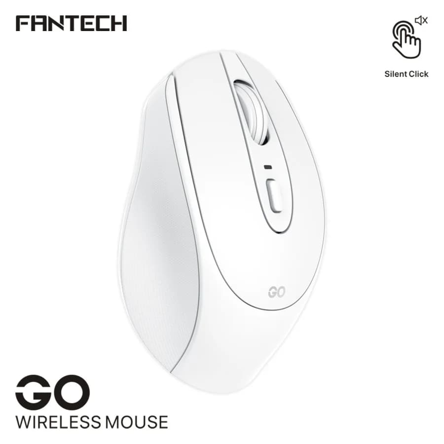 FANTECH W191 Silent 2.4G Wireless Mouse Office – Mac & Win | White