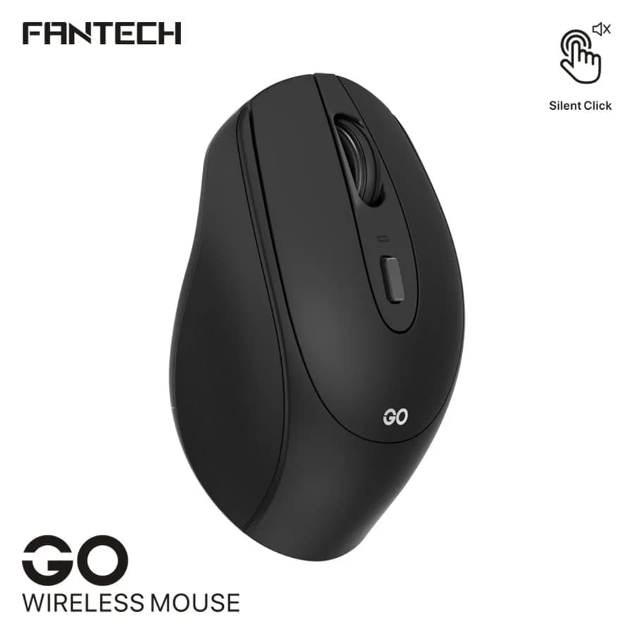 FANTECH W191 Silent 2.4G Wireless Mouse Office – Mac & Win | Black