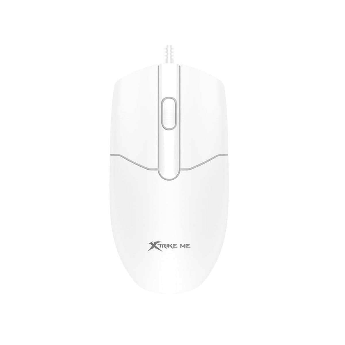 XTRIKE ME GM-124 Optical Office Mouse USB -100DPI For PC / MAC | White