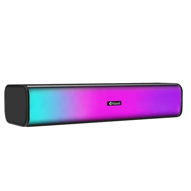 Kisonli i-630 RGB Soundbar Speaker Wired for PC and Laptop – 3W / 2.0 Channel (6W)