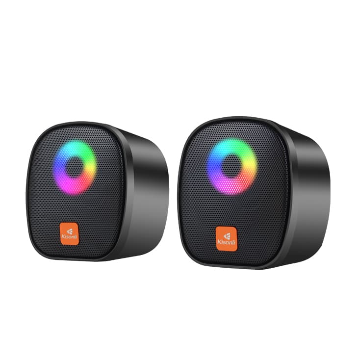 Kisonli X11 Wired RGB Multimedia Speaker for PC and Laptop – 3W / 2.0 Channel (6W)