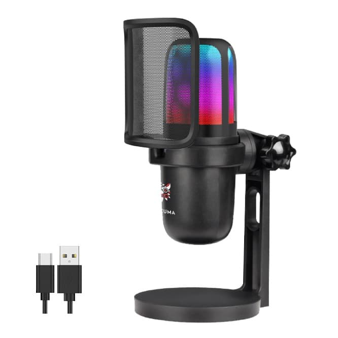 ONIKUMA M730 Hoko RGB USB Gaming Microphone Desktop Condenser  | Black