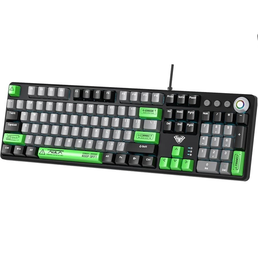 Aula WIND F2088-PRO Full Gaming Mechanical Keyboard – Blue Switches | Black (AR/ EN)