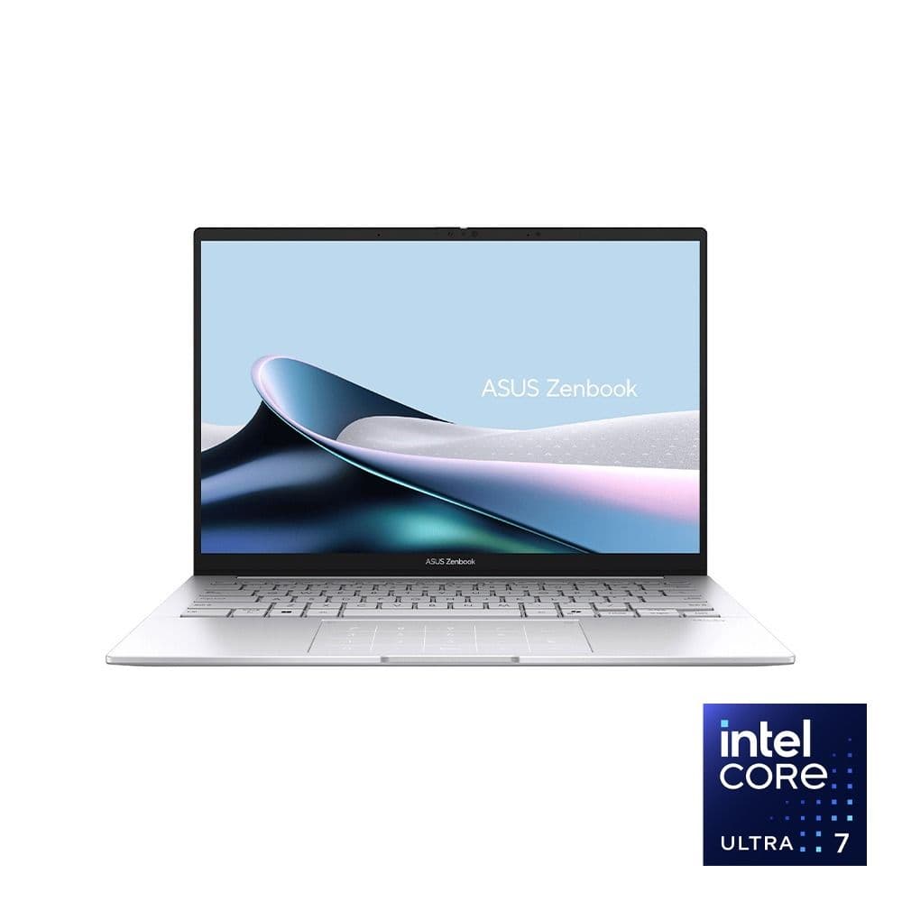 ASUS Zenbook 14 UX3405CA-SU157W Laptop - Intel® Core™ Ultra 7-255H - 16GB - 512GB SSD - Intel® Arc Graphics - 14.0'' 3K OLED Touch - Win11 - Silver