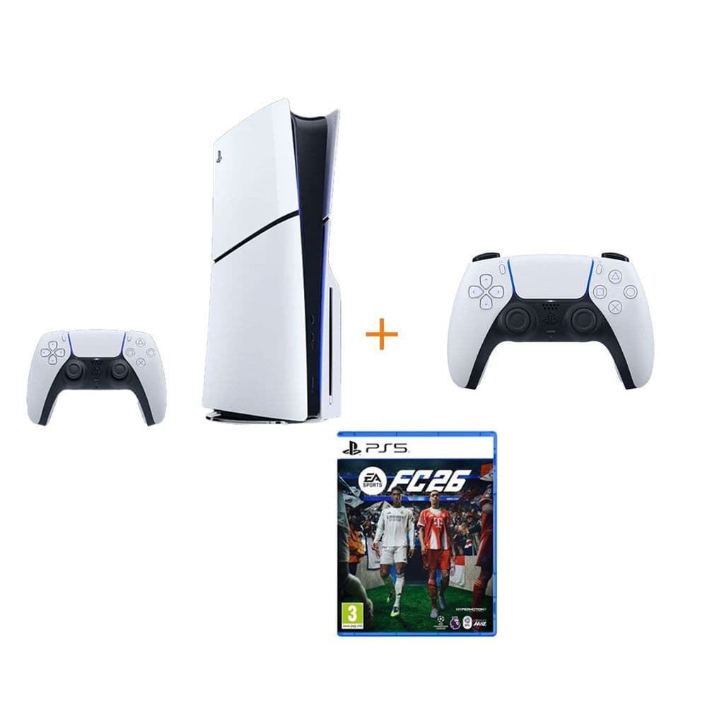 Sony Playstation 5 Standard Slim + Sony Original Game Pad DualSense + CD Game FC 2026