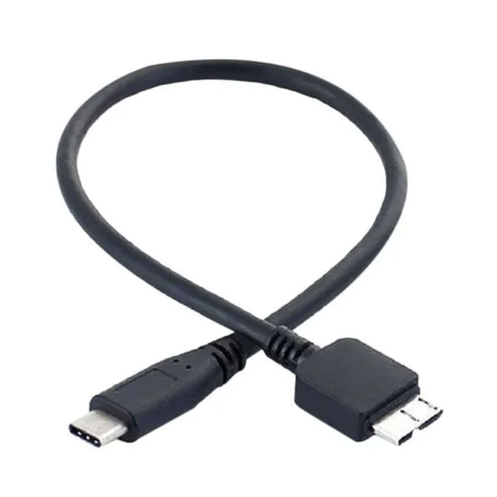 2B (DC363) Hard Disc Cable, Usb3.0 Type-C To Micro USB-B 60cm - Black