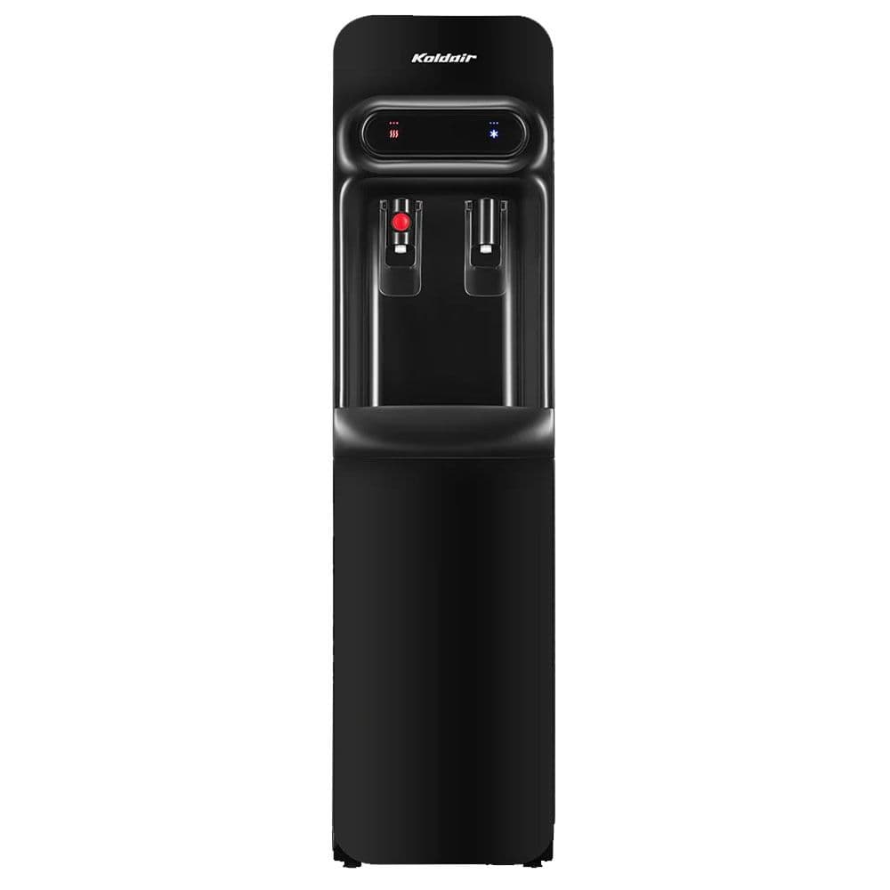 Koldair Water Dispenser Top Loading 2 Taps - Slim Black