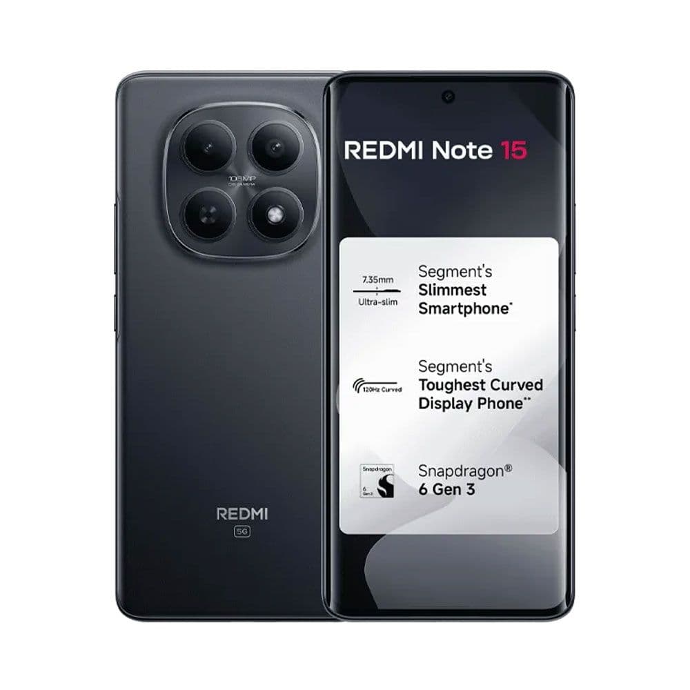 Xiaomi Redmi Note 15 5G - 12GB RAM - 512GB - Black
