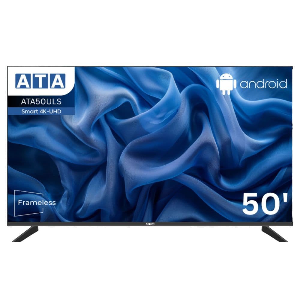 ATA TV 50 Inch 4K UHD Screen - Smart Frameless - ATA50UL