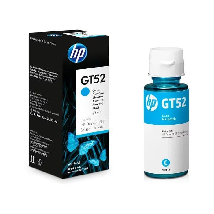 HP GT52 Cyan Original Ink Bottle