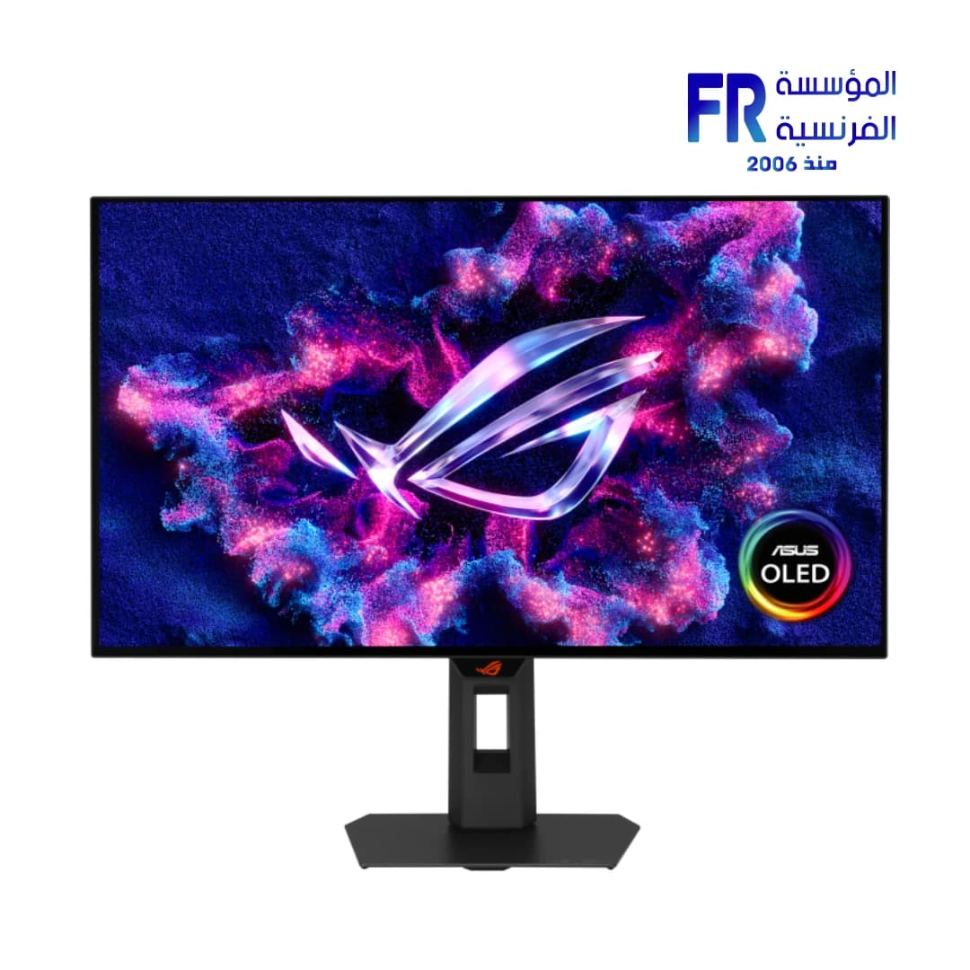 شاشة اسوس ROG Strix OLED XG27AQDMGR مقاس 27 بوصة QHD 240Hz 0.03ms Glossy WOLED تدعم G Sync و HDR 400، مستشعر تقارب، أسود