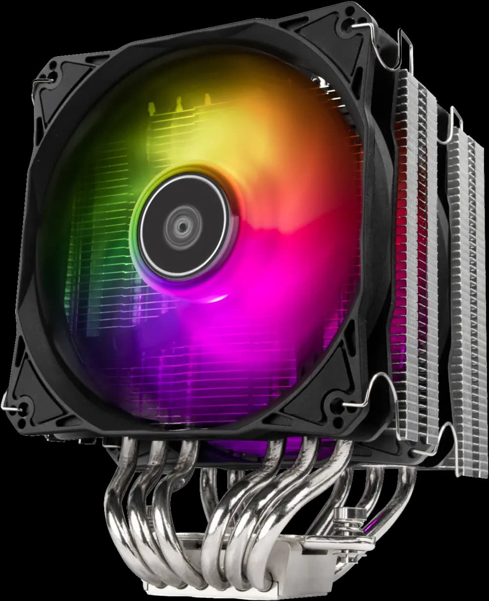 SilverStone Hydrogon D120 ARGB SST-HYD120-ARGB – 1850RPM, Dual Tower Cooler, 6 Heatpipes, 2x 120mm Fans, Hydraulic Bearing