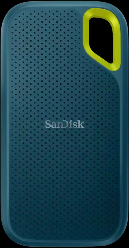 SanDisk Extreme Portable SSD 4TB – USB-C, 1050MBs Read, 1000MBs Write, 3M Drop Protection, Water & Dust Resistance