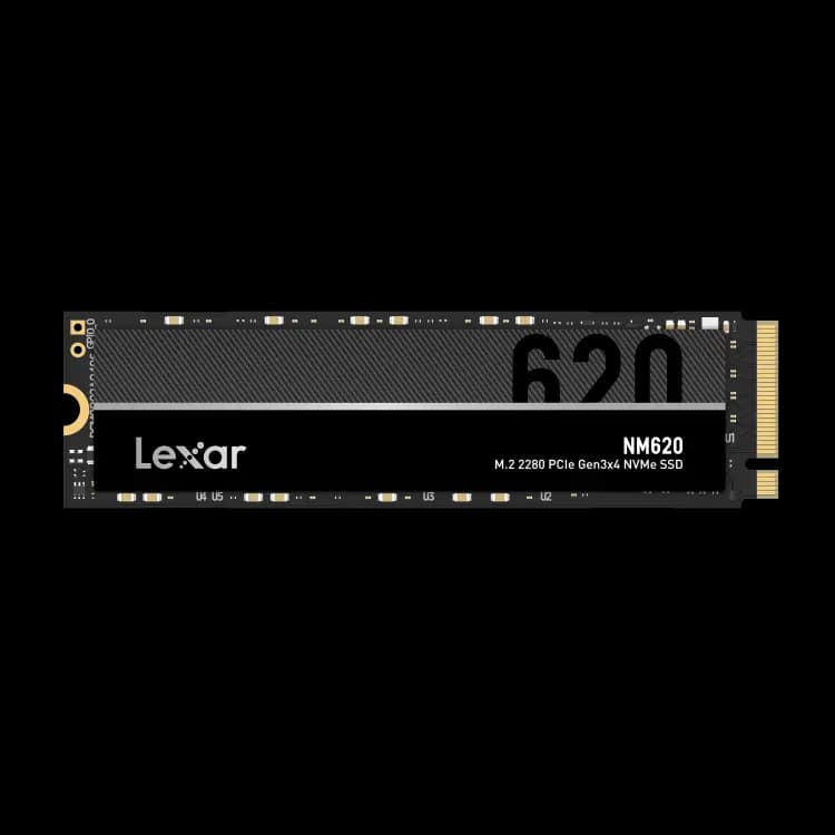 Lexar NM620 1TB M.2 NVMe SSD LNM620X001T-RNNNG – PCIe 3.0X4, 3500MB/S Read, 3000MB/S Write, 3D TLC NAND, 500 TBW