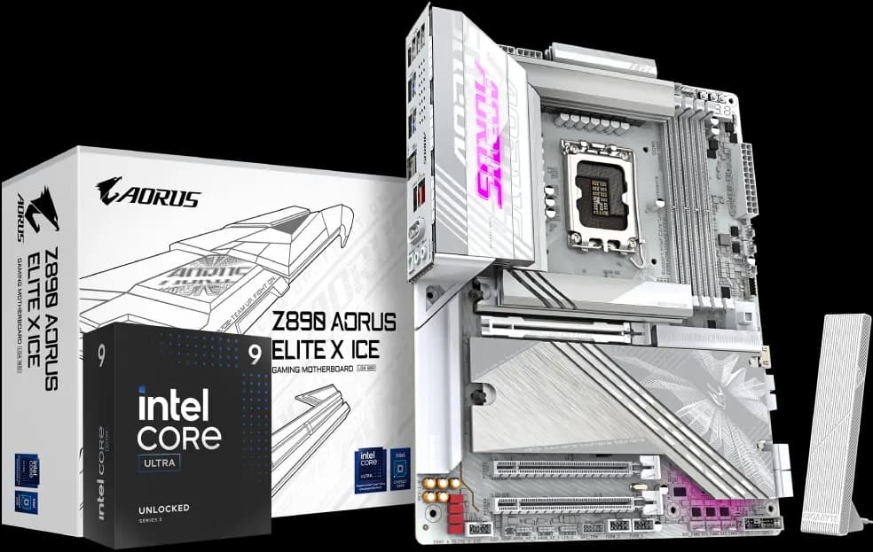Bundle Gigabyte Z890 AORUS ELITE X ICE + Intel Core Ultra 9 285K