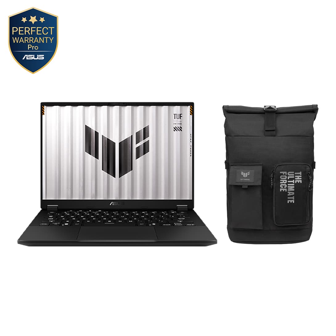 Asus TUF Gaming F14 2025 FA401KM-RG014W Laptop ,AMD Ryzen AI 7 350 14 Inch ,1 Terabyte SSD ,16 GB ,NVIDIA GeForce RTX 5060 ,Windows 11 - Jaeger Grey