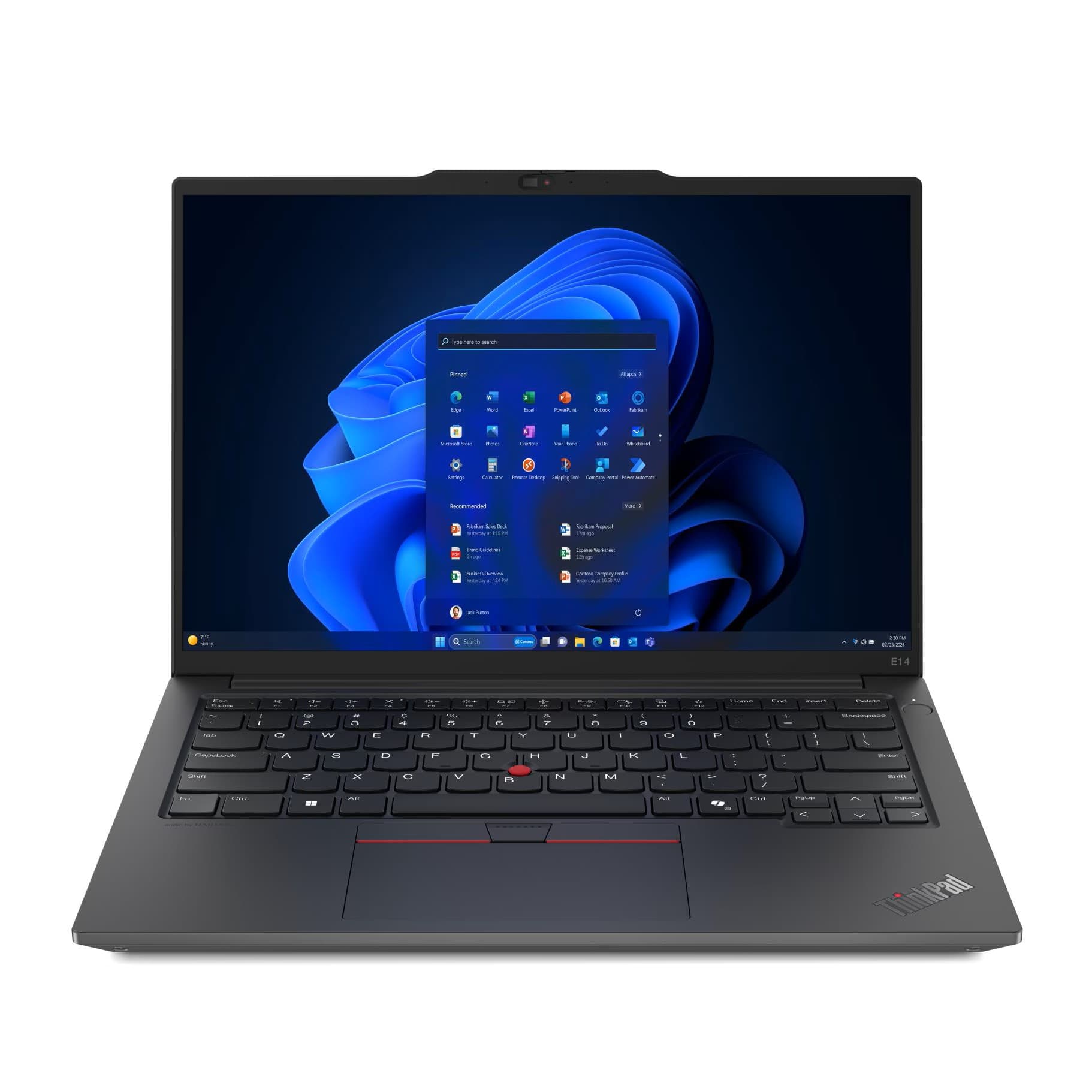 Lenovo ThinkPad E14 Gen 6 Laptop ,Intel Core Ultra 5 125U 14 Inch ,1 Terabyte SSD ,16 GB ,Integrated Intel Graphics ,Windows 11 Pro - Black