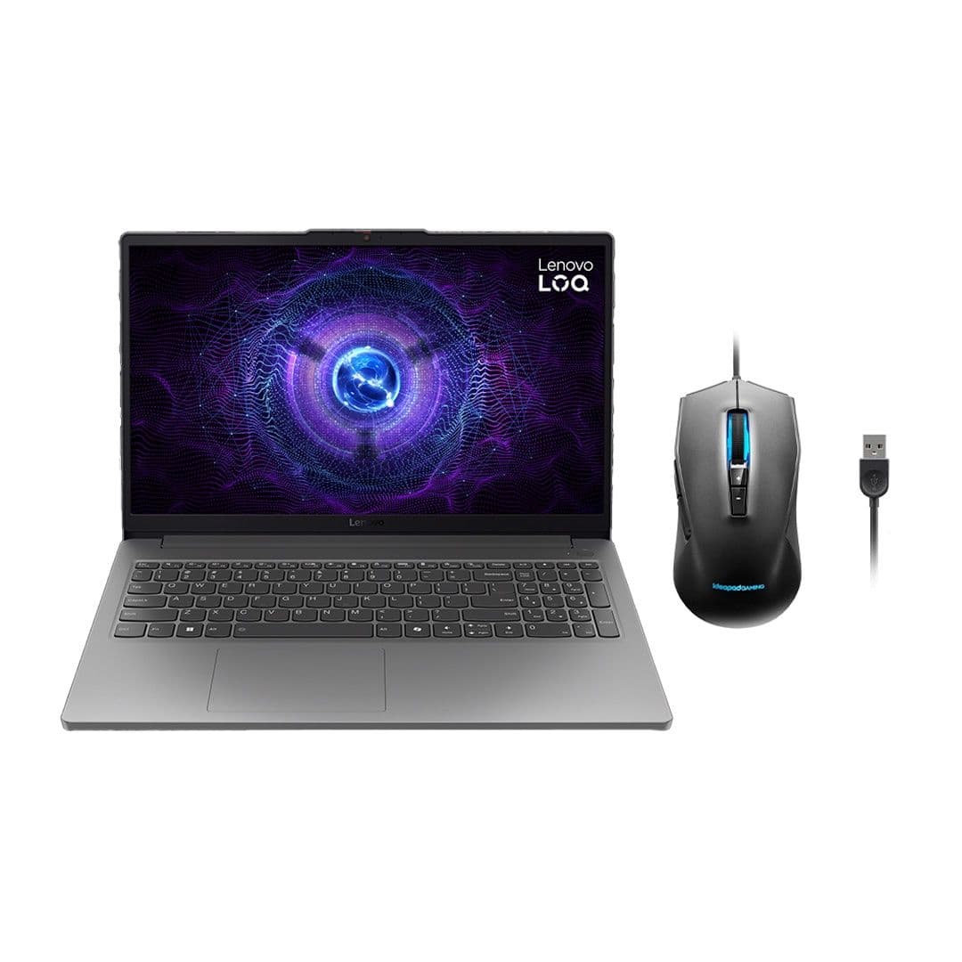 Lenovo LOQ 15IAX9E 83LK0070ED Laptop ,Intel Core i5-12450HX 15.6 Inch ,512 GB ,16 GB ,NVIDIA GeForce RTX 3050 ,Windows 11 - Luna Grey