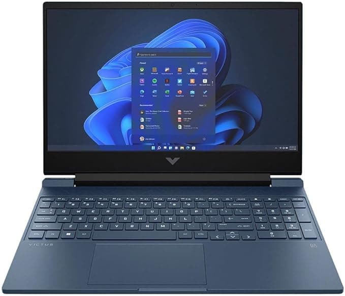 لابتوب اتش بي Victus 15-FA0033DX - معالج Intel Core I5-12450H - شاشة 15.6 بوصة - هارد 512GB SSD - رام 8GB - كرت شاشة NVIDIA GeForce RTX 3050 - نظام Windows 11 - لون أزرق