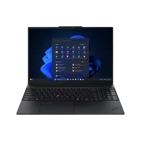 لابتوب لينوفو ThinkPad E16 Gen 3، معالج Intel Core Ultra 7 255H، شاشة 16 بوصة، هارد 512GB SSD، رام 16GB، كرت شاشة Intel Arc 140T، نظام FreeDos - اسود