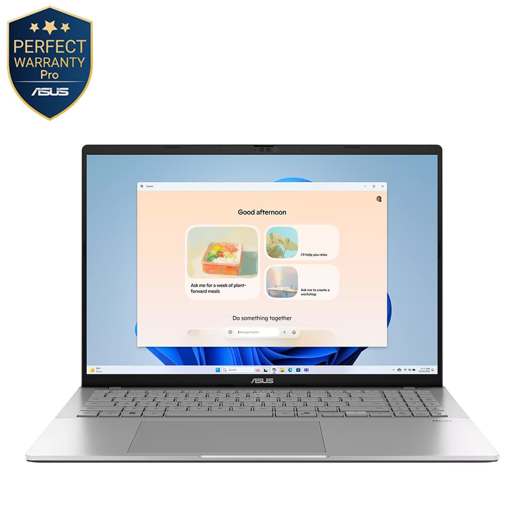 Asus Vivobook S16 S3607CA-SH070W Laptop ,Intel Core Ultra 7 255H 16 Inch ,1 Terabyte SSD ,16 GB ,Intel Arc Graphics ,Windows 11 - Cool Silver