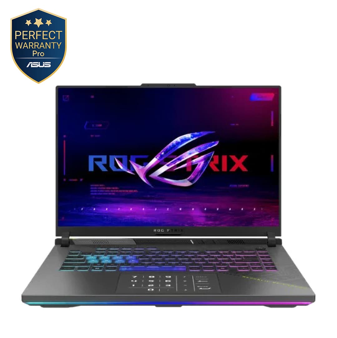 لابتوب جيمنج اسوس ROG Strix G16 G614FP-GR169W، معالج AMD Ryzen 9 9955HX، شاشة 16 بوصة، هارد 1TB SSD، رام 16GB، كرت شاشة انفيديا GeForce RTX 5070، ويندوز 11 - لون رمادي