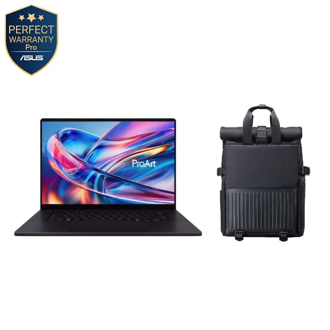 Asus ProArt P16 (H7606) H7606WW Laptop ,AMD Ryzen AI 9 HX 370 16 Inch ,2 Terabyte SSD ,64 GB ,NVIDIA GeForce RTX 5080 ,Windows 11 - Nano Black