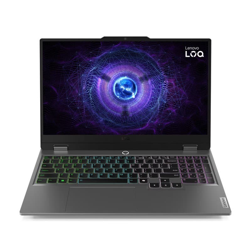 لابتوب لينوفو LOQ 15IRX9، معالج Intel Core i7-13650HX شاشة 15.6 بوصة، هارد 512GB SSD، رام 24GB، كرت شاشة NVIDIA GeForce RTX 4050، نظام FreeDos - لون Luna Grey