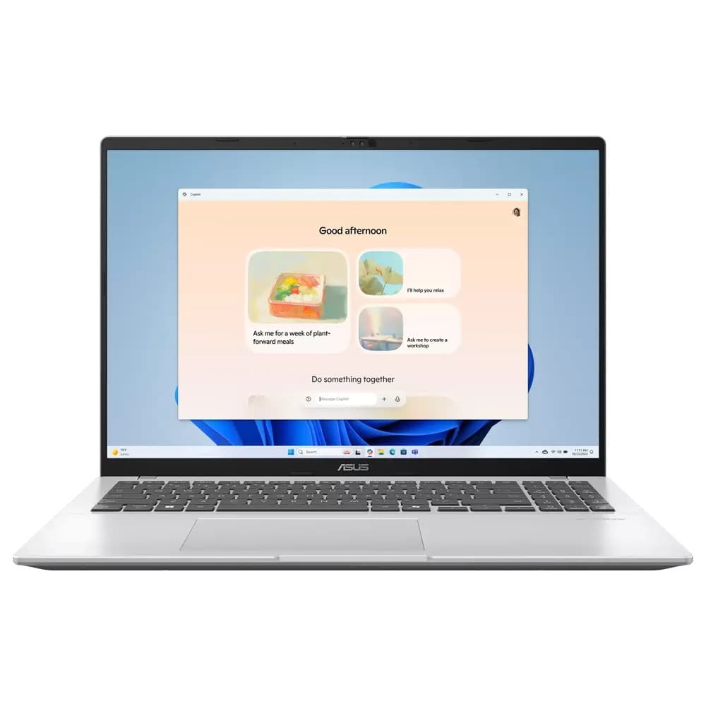 Asus Vivobook 16 X1607CA-MB155W Laptop ,Intel Core Ultra 5-225H 16 Inch ,512 GB SSD ,16 GB ,Intel Arc Graphics ,Windows 11 - Cool Silver