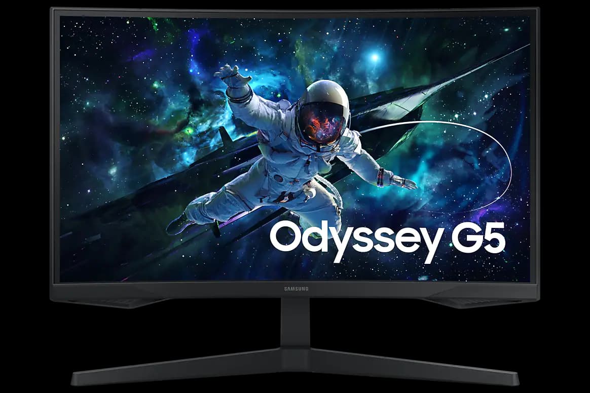 Samsung Odyssey G5 G55C 27 Inch QHD VA Curved Gaming Monitor 165Hz 1MS Black- LS27CG552EMXEG