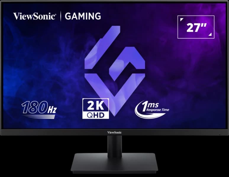 ViewSonic XG2709 – 27″ FHD IPS, 180Hz, 1ms MPRT, AMD FreeSync, HDR10, 2x HDMI, DP, ergonomic stand, VESA mount, PS5 & Xbox compatible