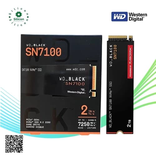 Western Digital BLACK SN7100 2TB NVMe Gen 4.0 7,250MB Read & 6,900MB Write