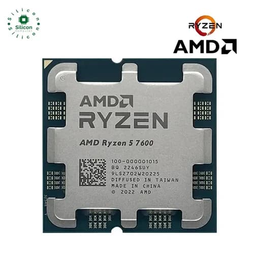 AMD RYZEN 5 7600 - 6 Cores 12 threads 32MB L3 cache 65W TDP
