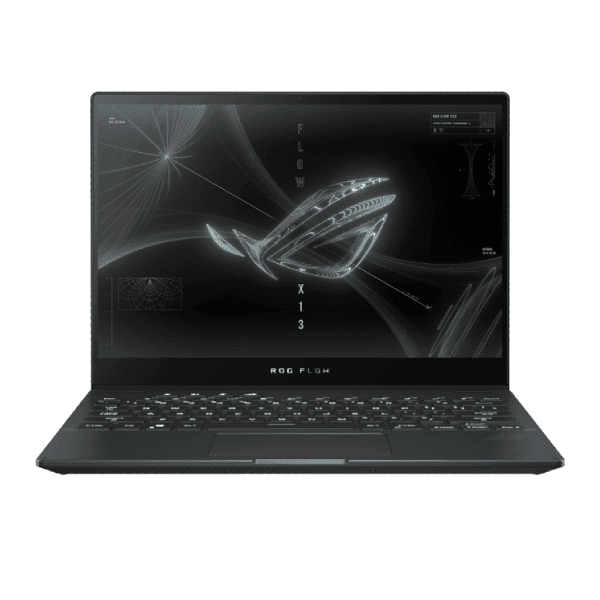 Asus ROG Flow X13 GV301QH-K5252T- AMD Ryzen™ 9 5980HS- 32GB LPDDR4X – 1TB NVMe™ SSD- NVIDIA GeForce GTX 1650 4GB GDDR6 With RTX 3080- 13.4-inch WQUXGA (3840 x 2400) 60Hz -WIN 10- 2 Year Warranty