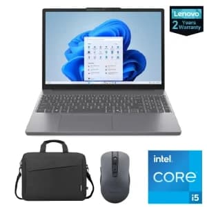 Lenovo Ideapad Slim 3 15IRH10 Laptop Intel Ci5 13420H 16GB RAM 512GB SSD Intel UHD Graphics 15.3 Inch WUXGA, Luna Grey+ Bag, Mouse - 83K100FLED